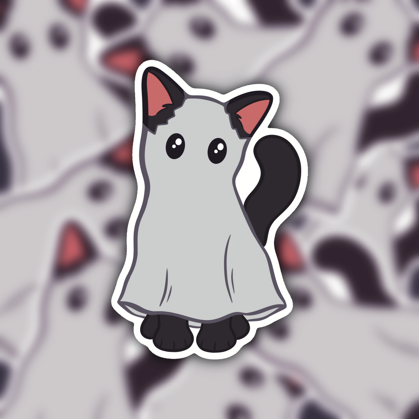 Ghost Cat Sticker