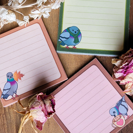 Autumn Pigeon Memopad